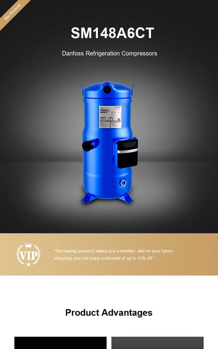 Danfoss Compressor SM148A6CT, technical parameters pdf, structure diagram